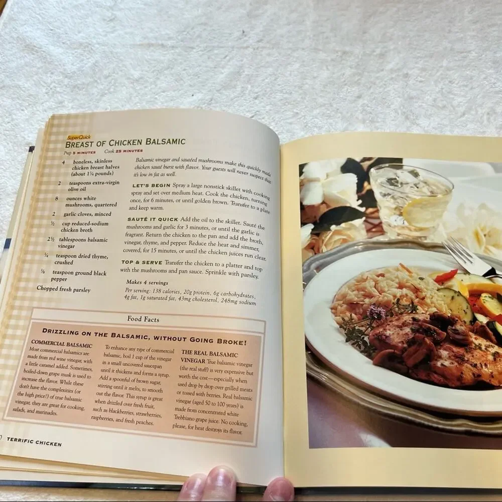 Terrific Chicken 100 Great Meals in Minutes Hardback Cookbook Recipes Quick Cook
